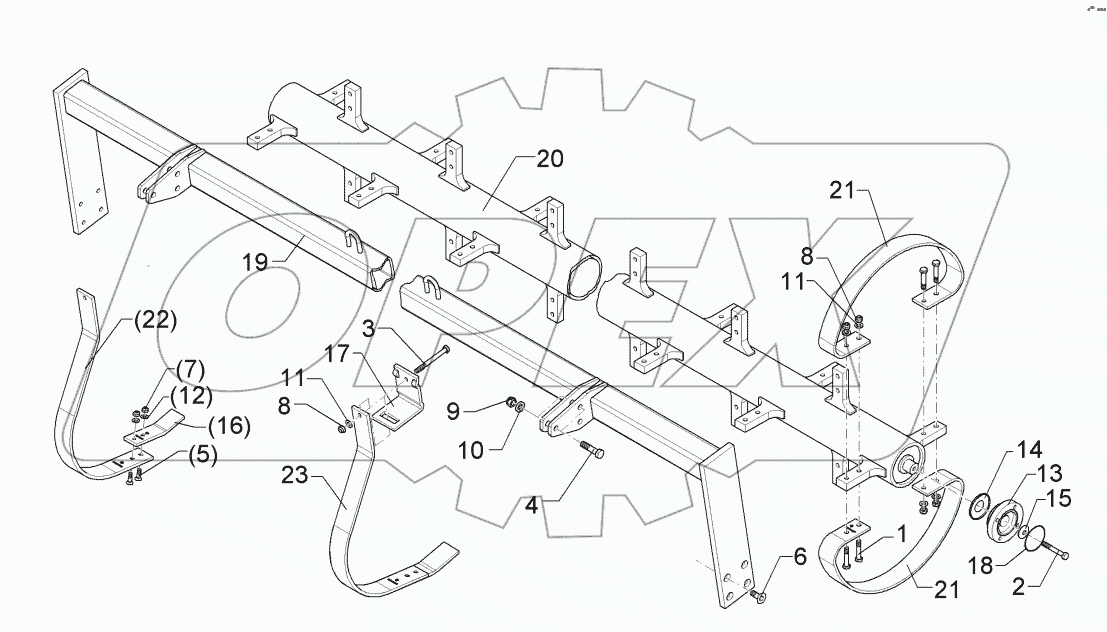 62210010 Flexring roller