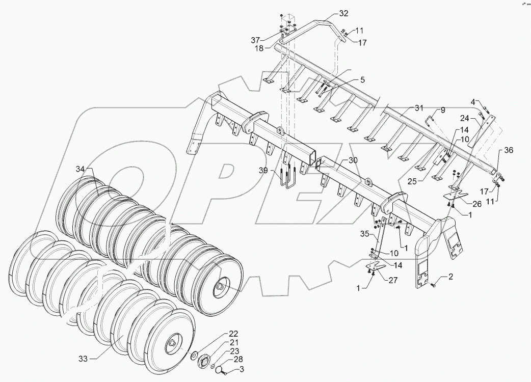 62210382 Packer profile roller