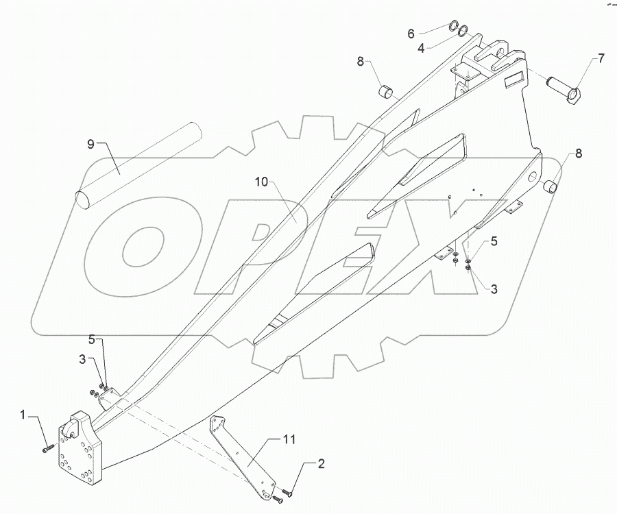 64010112 Drawbar