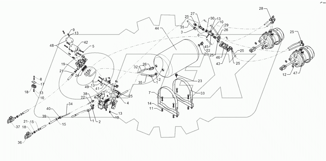 67710120 Compressed-air brake