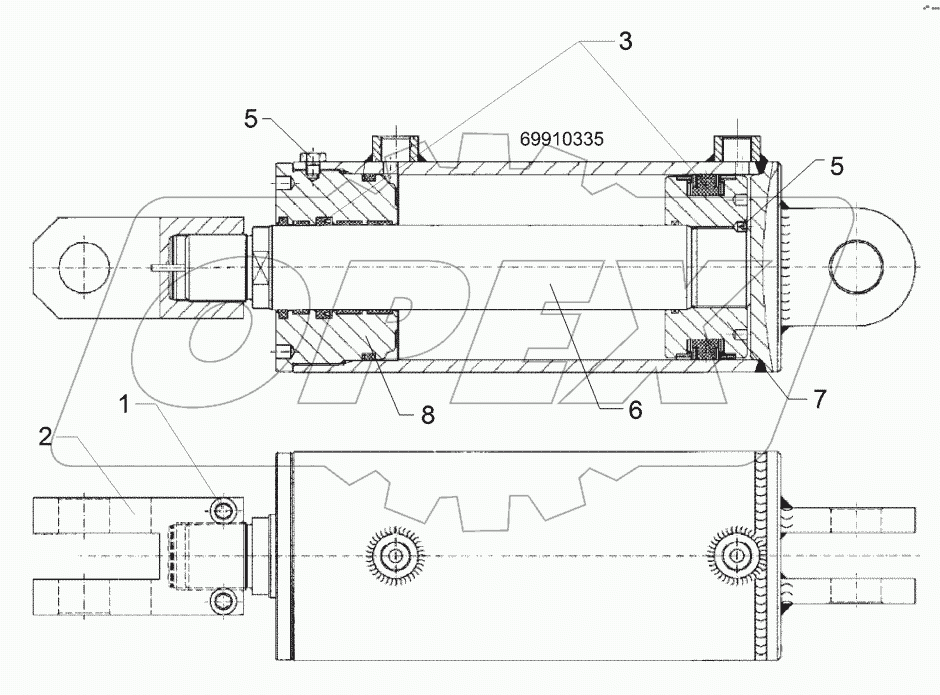 5752356 Hydraulic ram