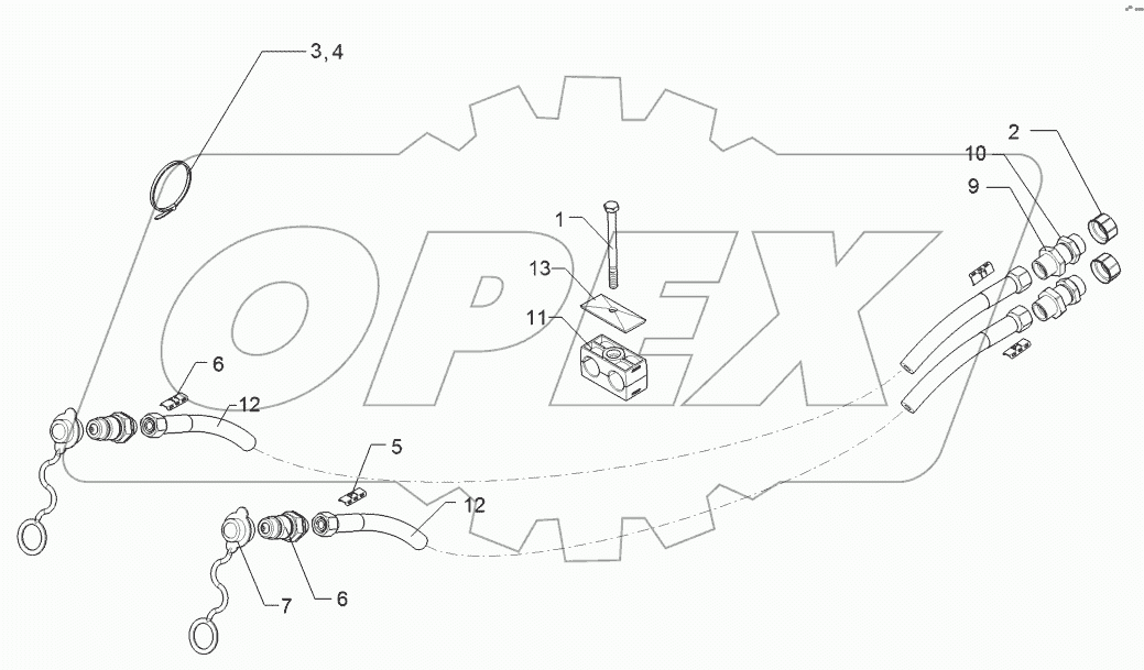 67510942 HY supply pipe folding device