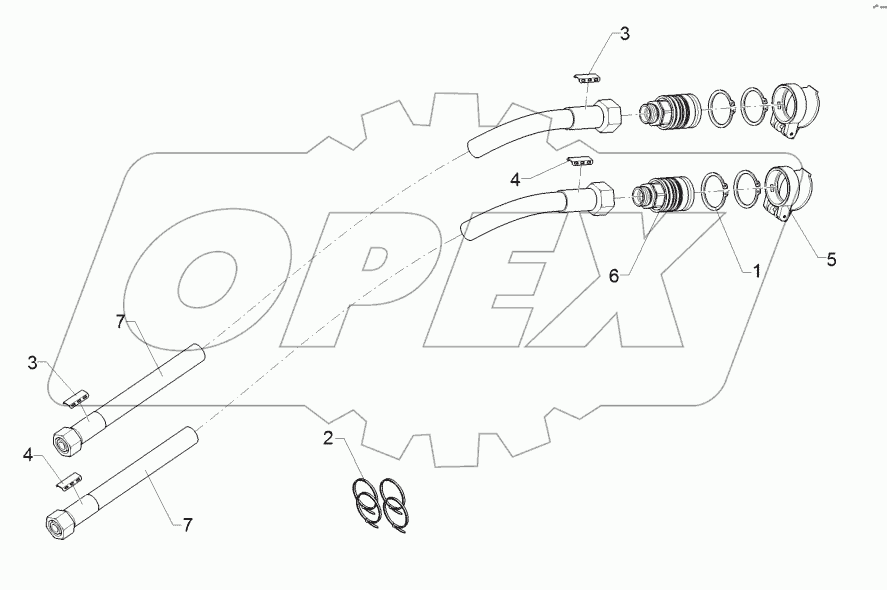 67511146 HY supply pipe lift linkage