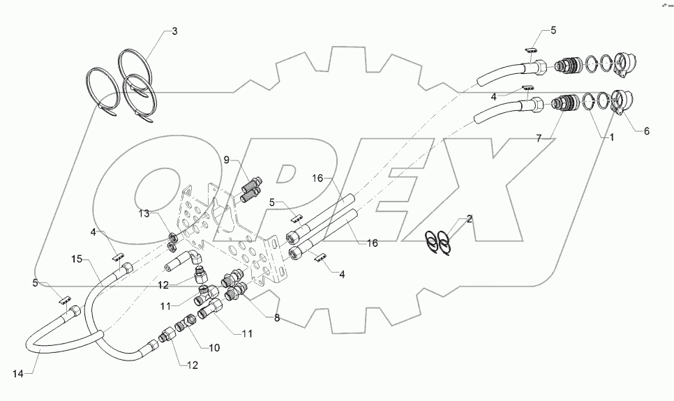 67511147 HY supply pipe folding device