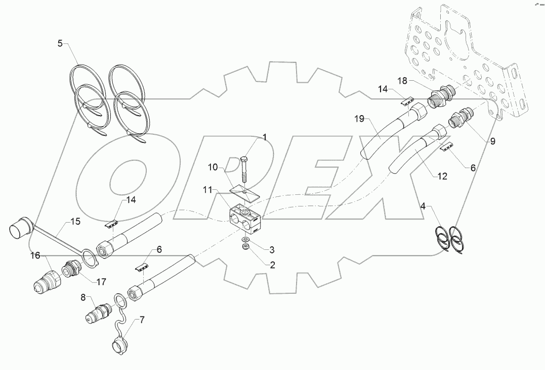 67511149 HY supply pipe fan