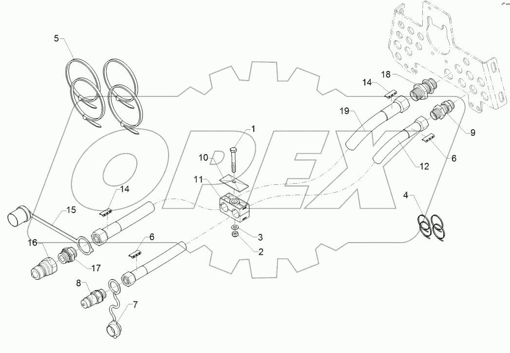 67511151 HY supply pipe fan