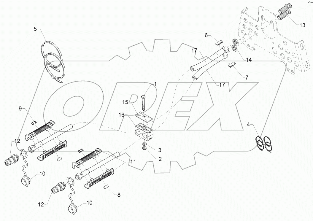 67511152 HY supply pipe folding device