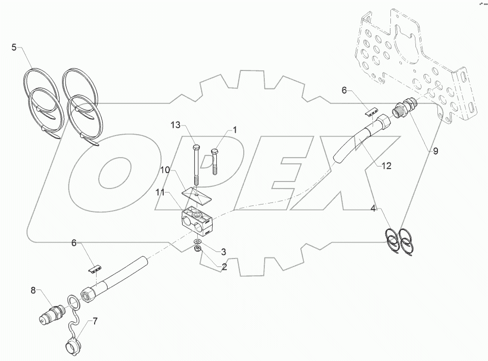 67511174 HY supply pipe lift linkage