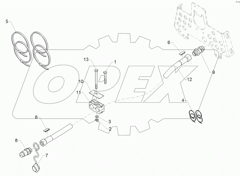 67511175 HY supply pipe lift linkage