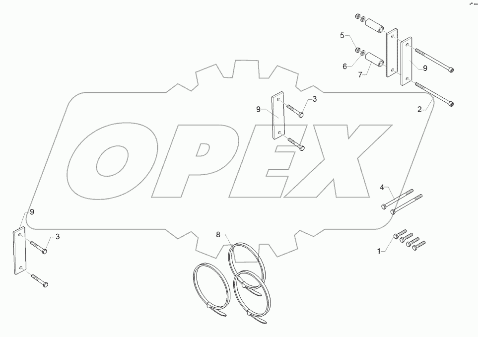 67511178 Holder hydraulic hoses