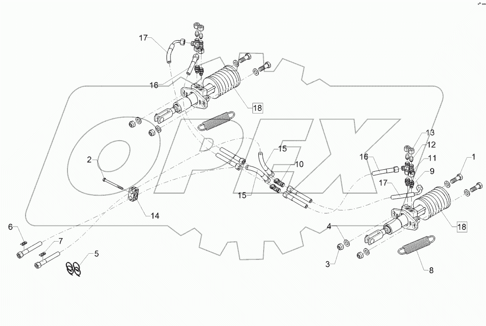 67511180 Hydraulic braking assembly