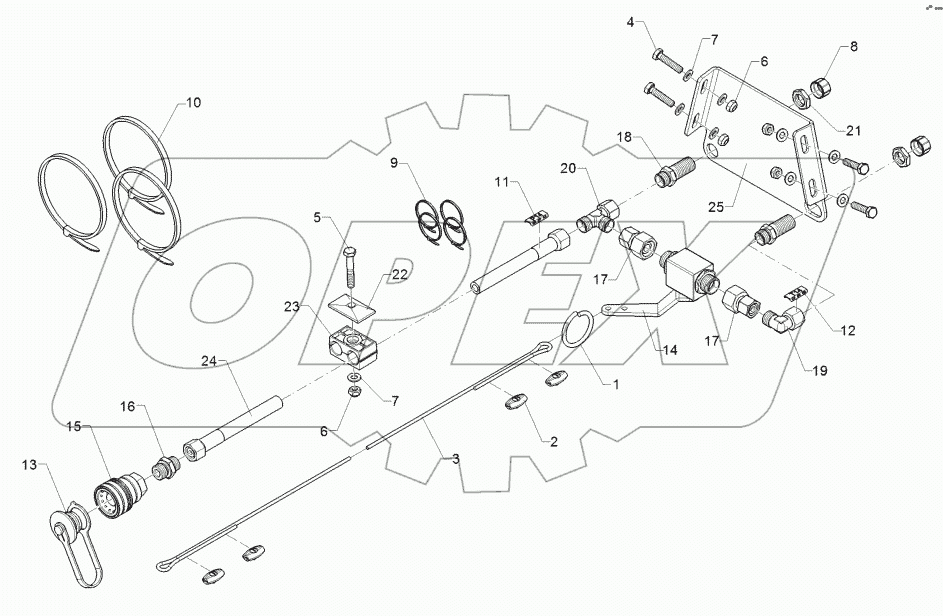 67511185 HY supply pipe brake