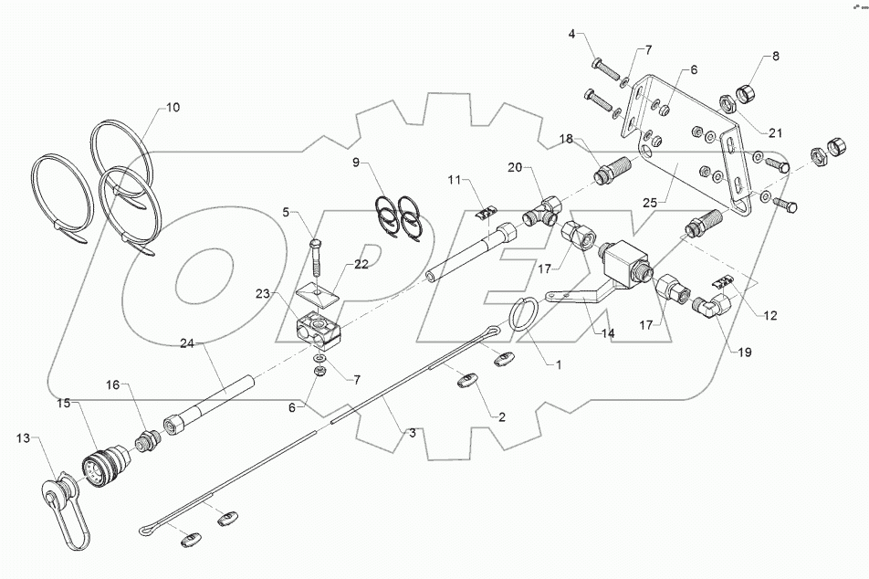 67511186 HY supply pipe brake
