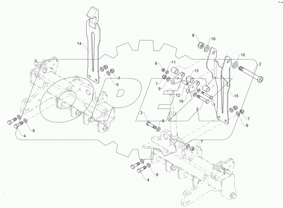 61710055 HY-assemb.locking device frame