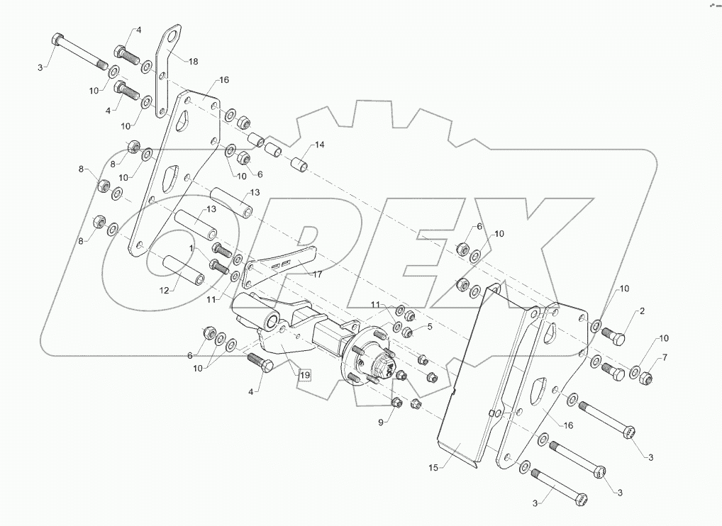 64710007 Wheel bracket