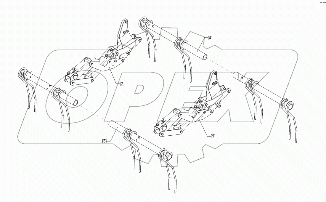 61210270 Straw harrow