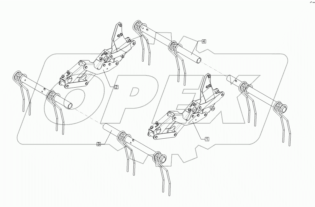 61210271 Straw harrow