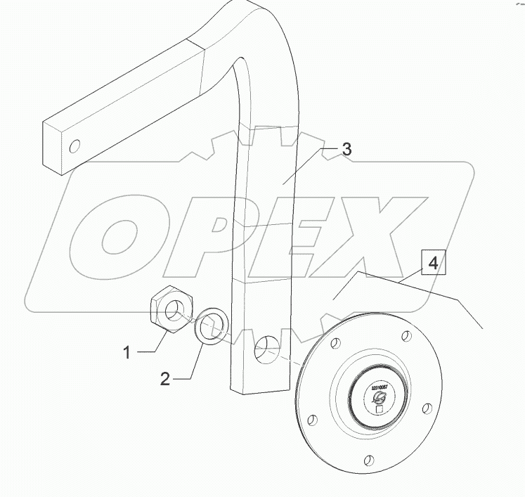 61220171 Stalk with bearing