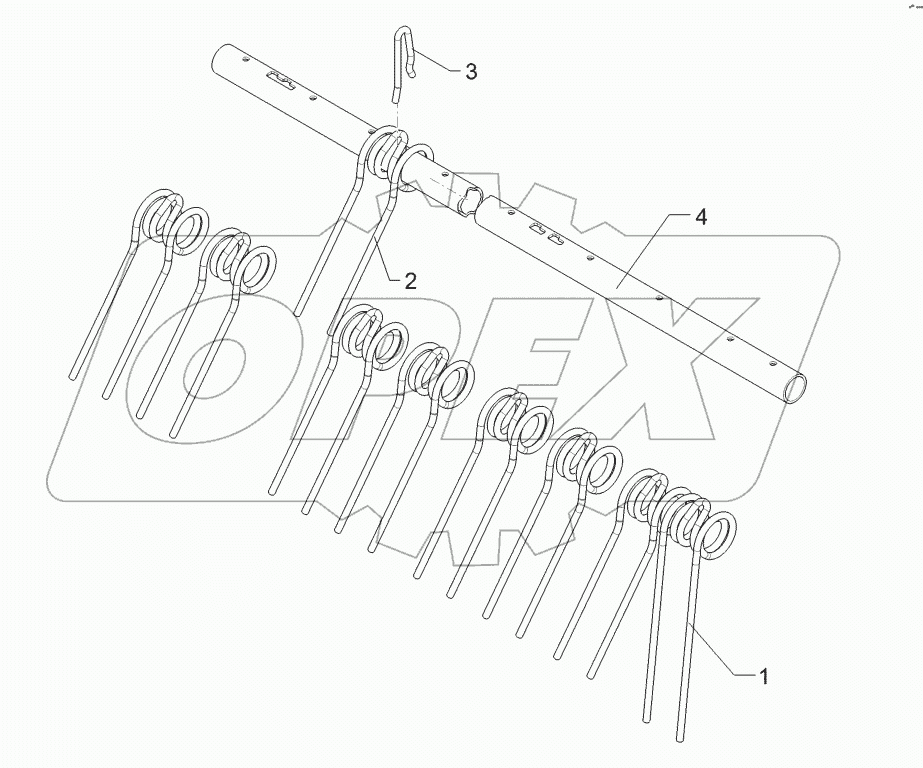 62210486 Rebound harrow