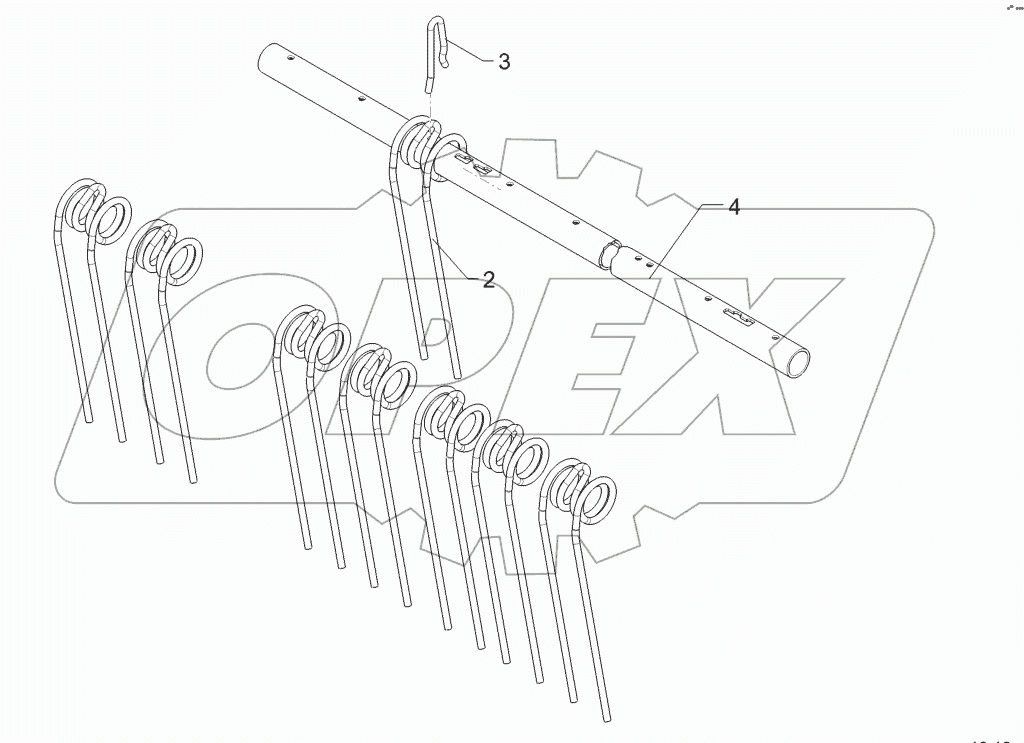62210487 Rebound harrow