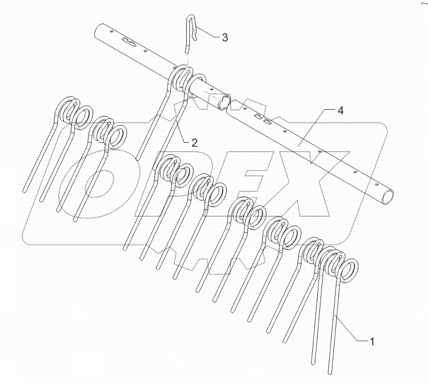 62210488 Rebound harrow
