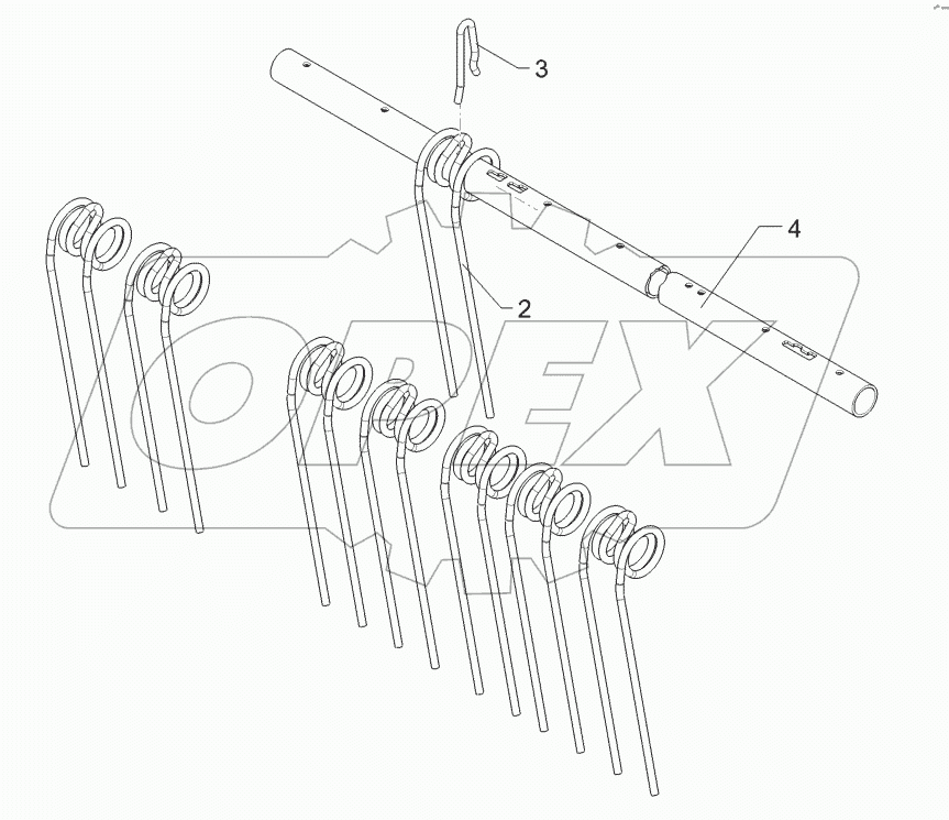62210489 Levelling harrow