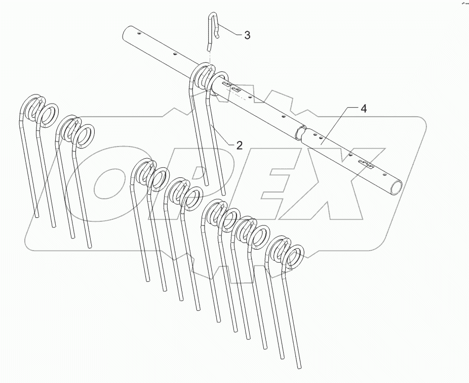 62210493 Rebound harrow