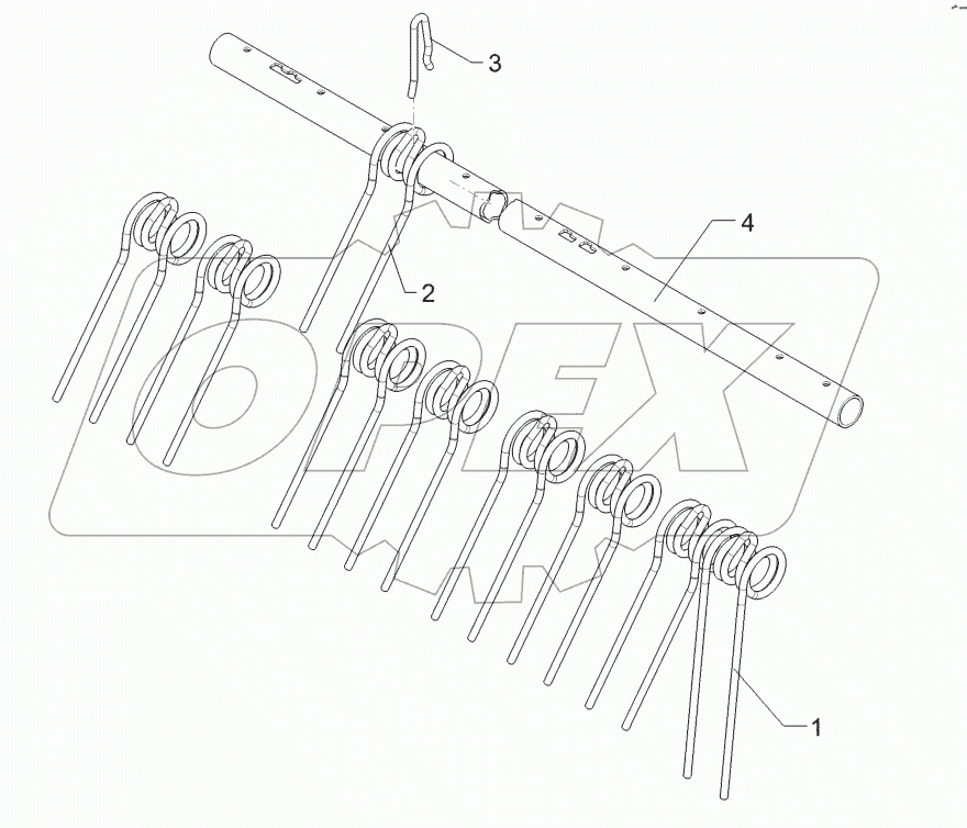 62210494 Rebound harrow