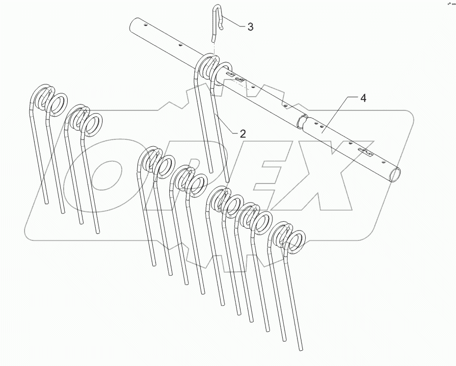 62210495 Rebound harrow