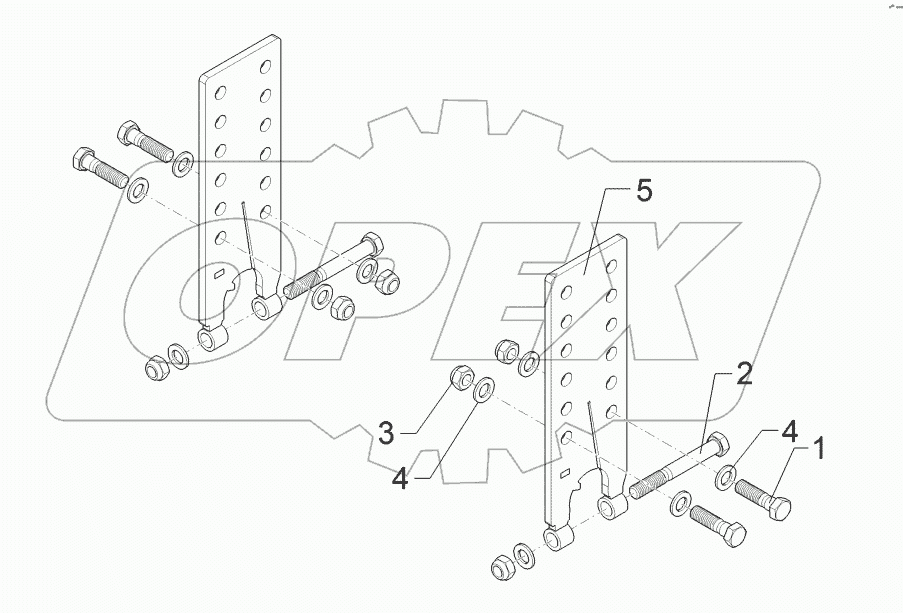 62210521 Rebound harrow adjustment