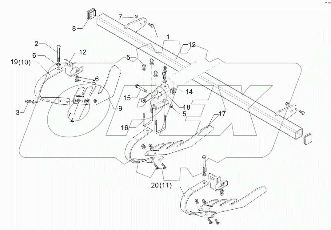 62210534 Nivellierstriegel/Levelling harrow