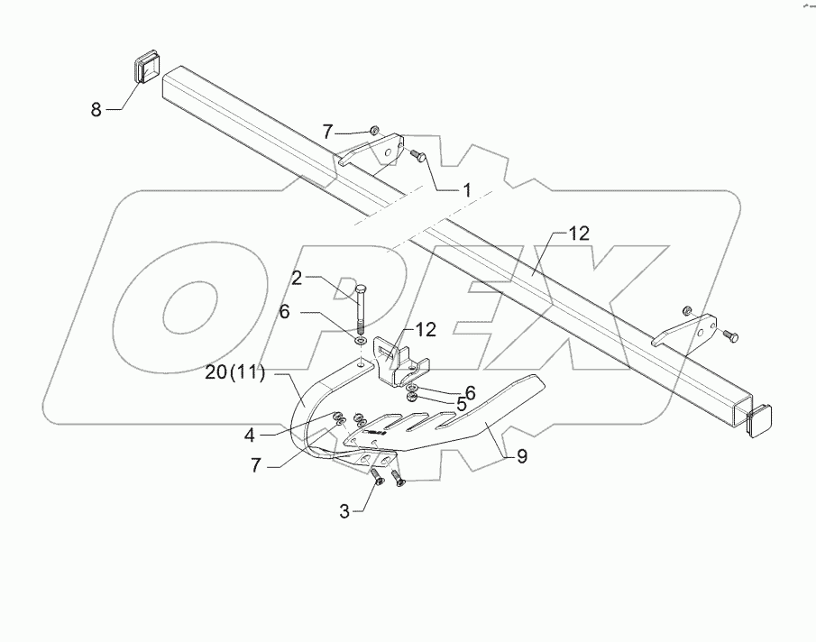 62210535 Levelling harrow