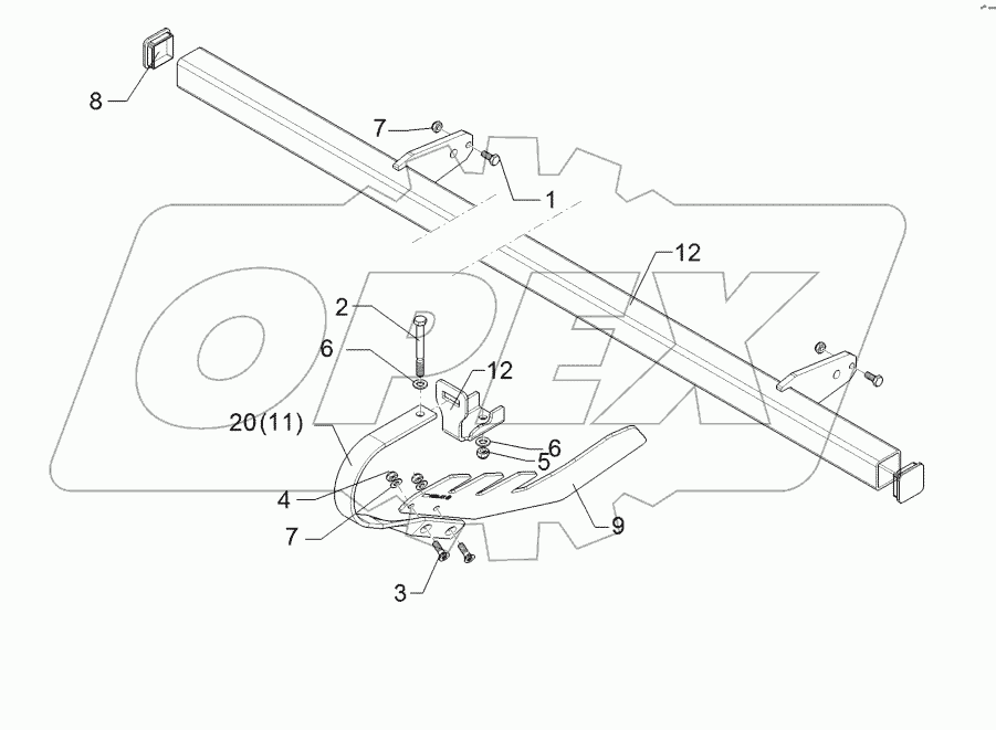 62210539 Levelling harrow