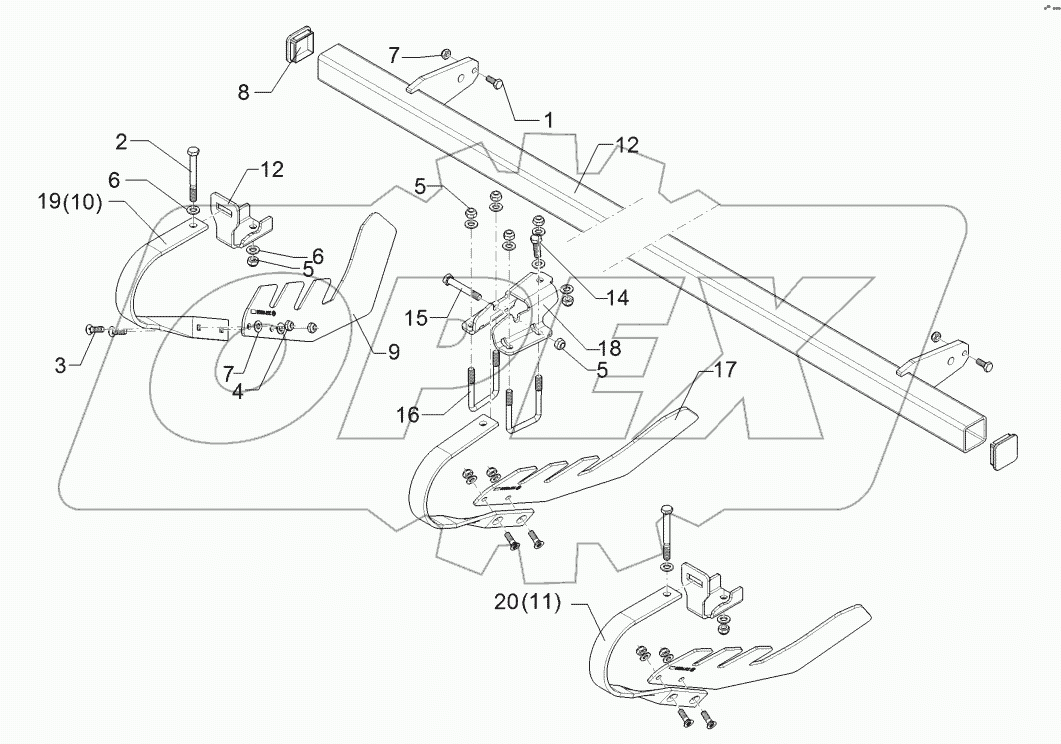 62210540 Levelling harrow