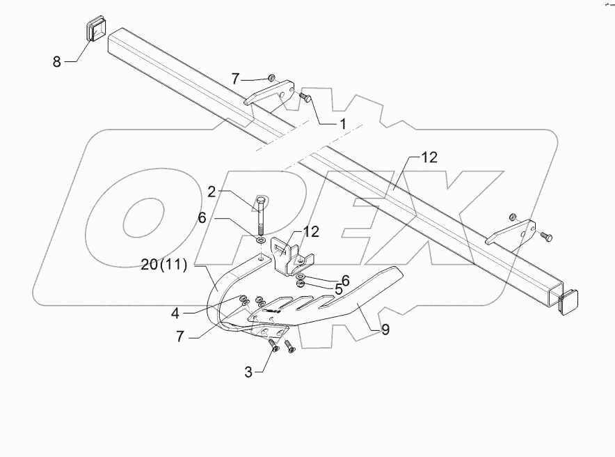 62210541 Levelling harrow