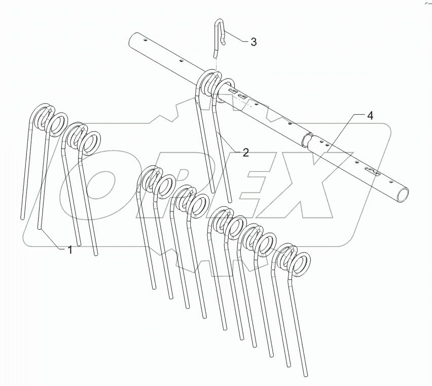 62210563 Rebound harrow