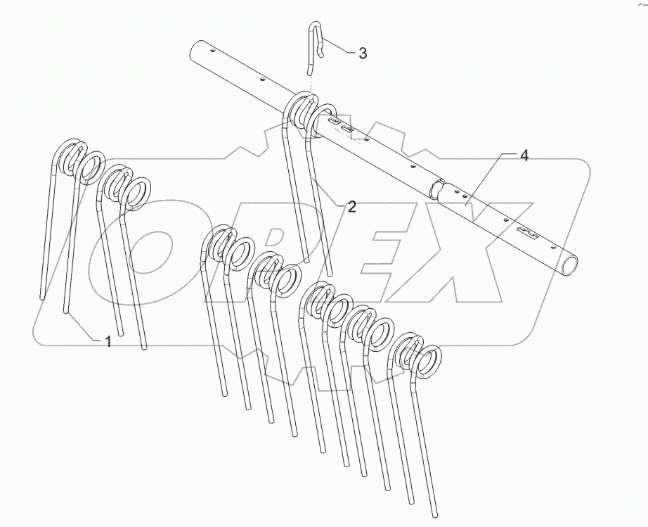62210565 Rebound harrow