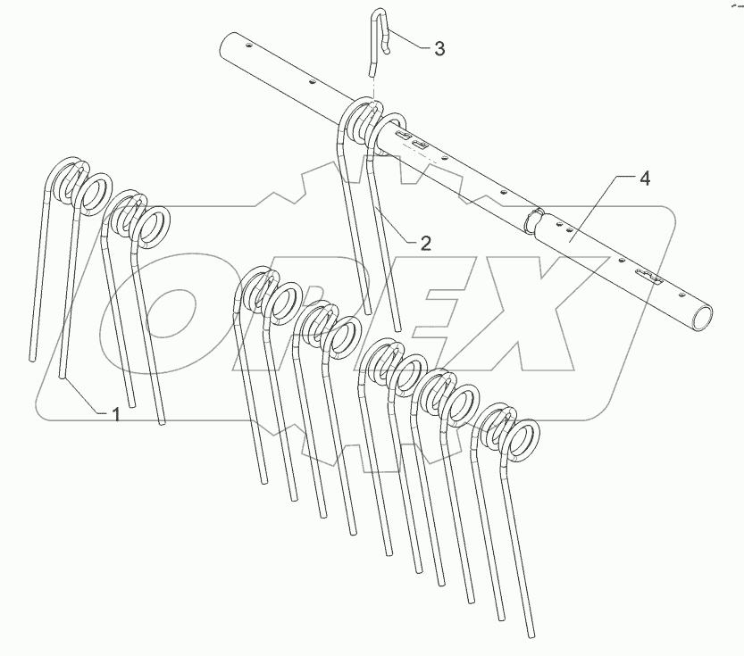62210567 Rebound harrow
