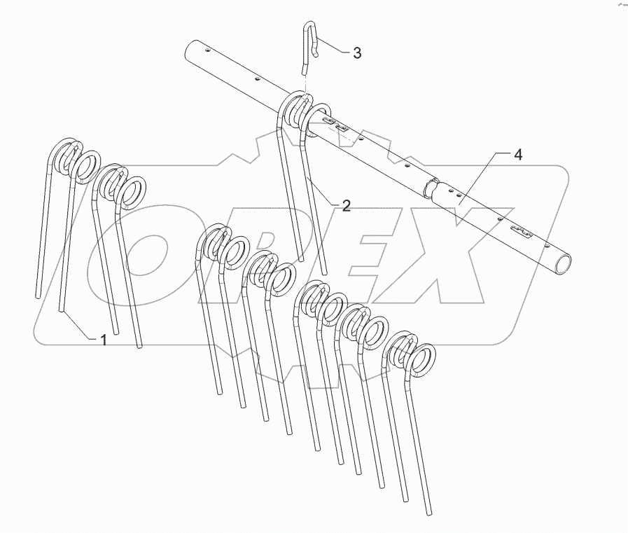 62210569 Rebound harrow