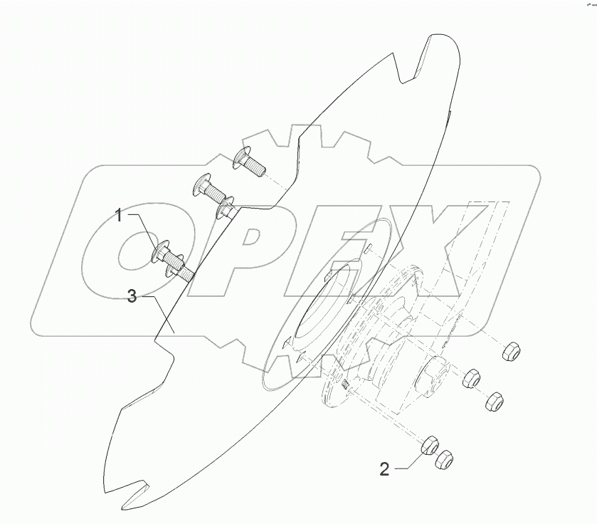 65710153 Concave disc