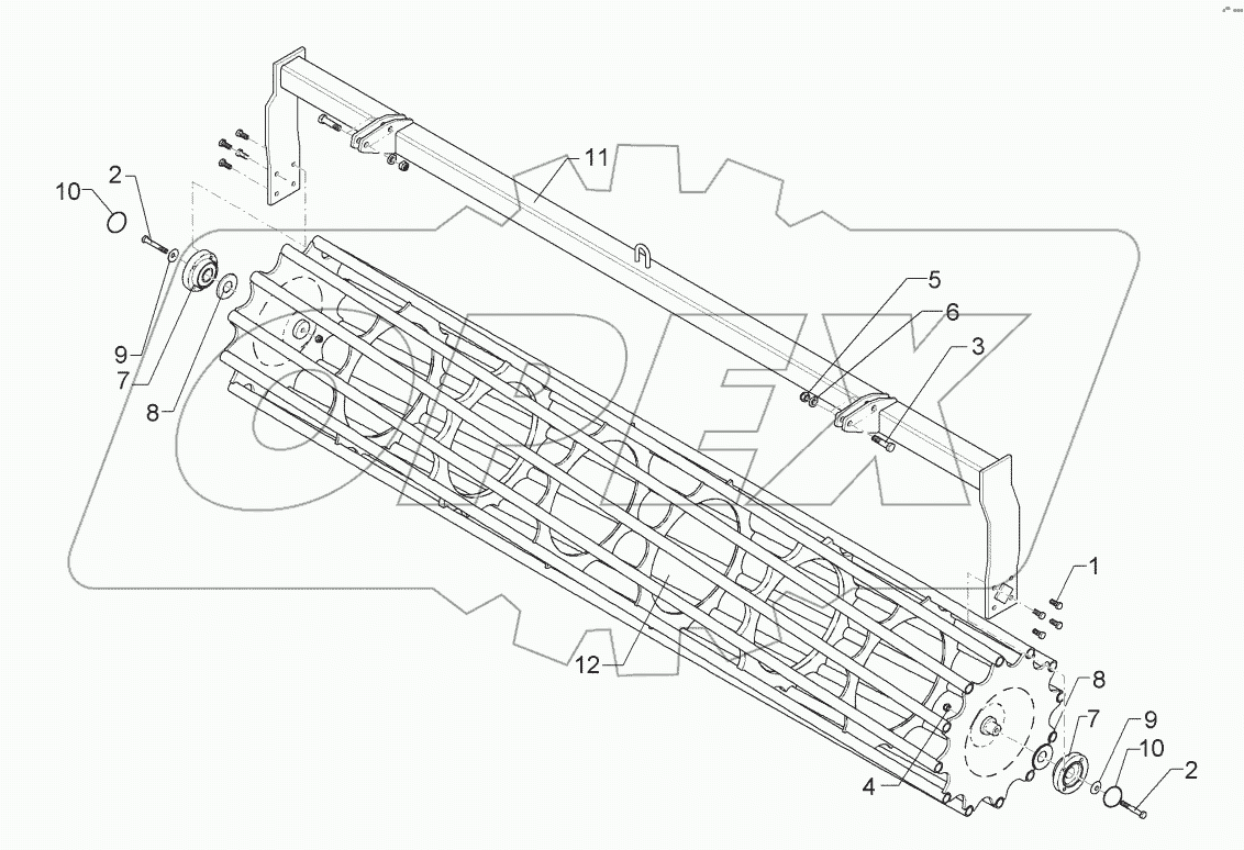 6227275 Tube bar roller