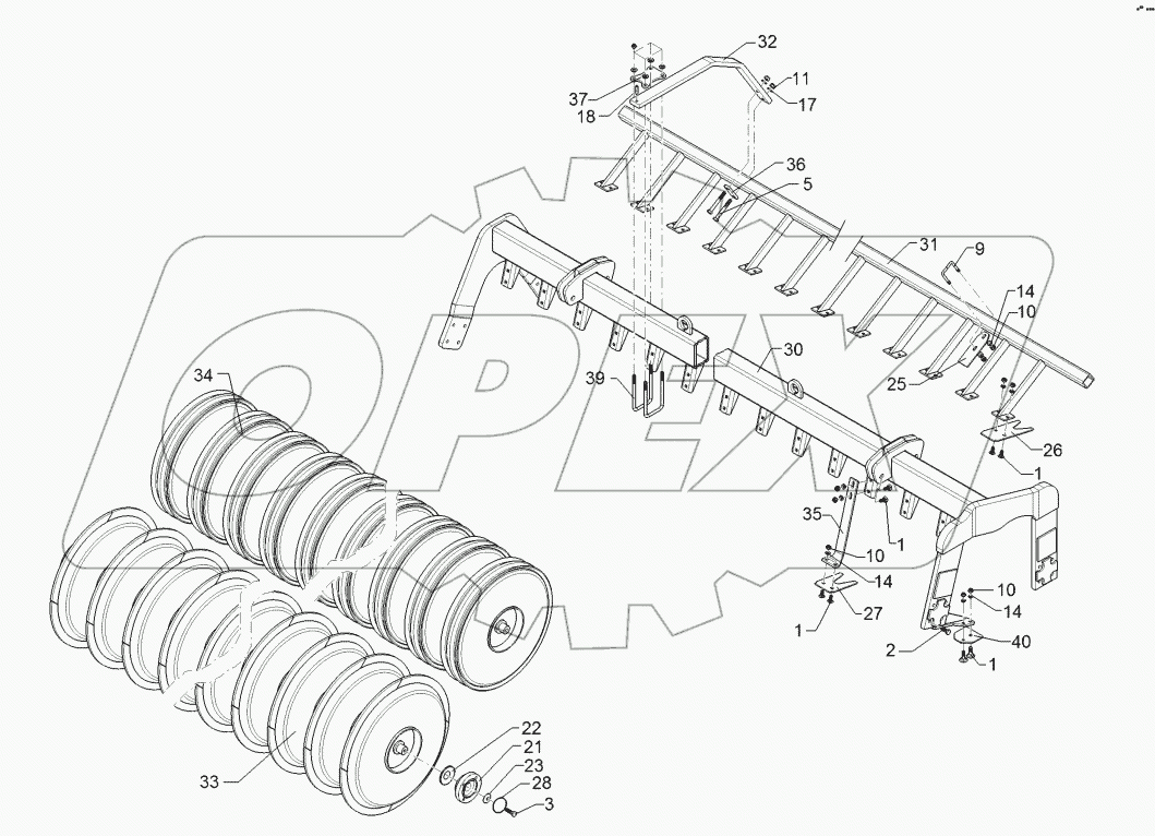62210380 Packer profile roller