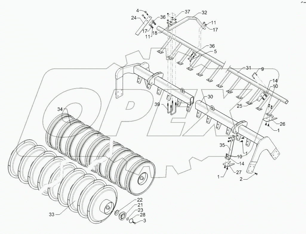 62210381 Packer profile roller