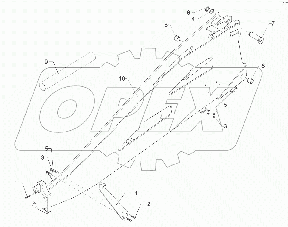 64010112 Drawbar