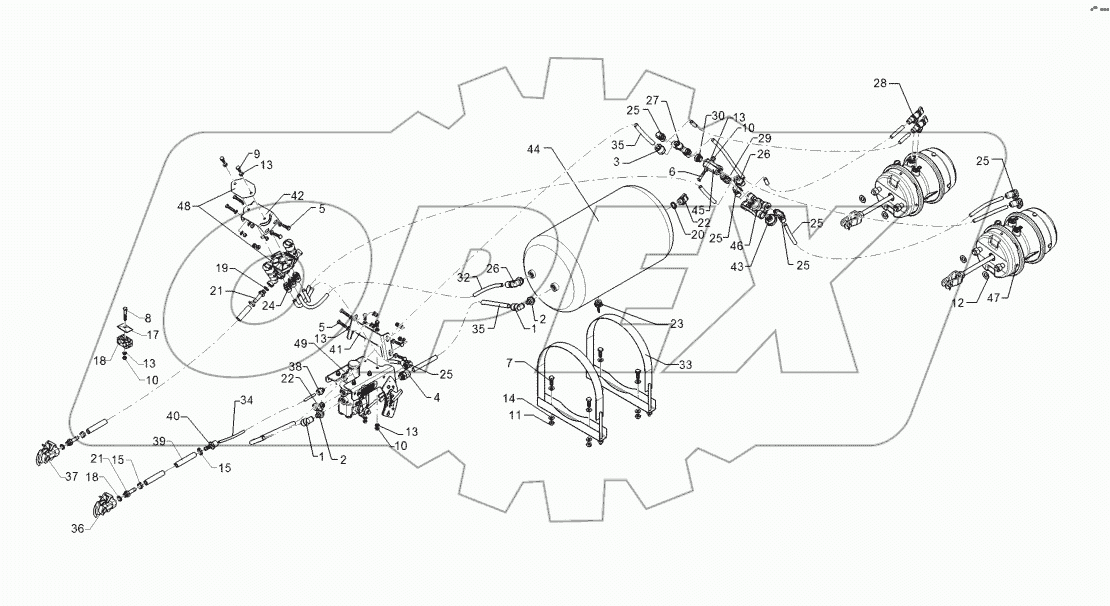 67710119 Compressed-air brake