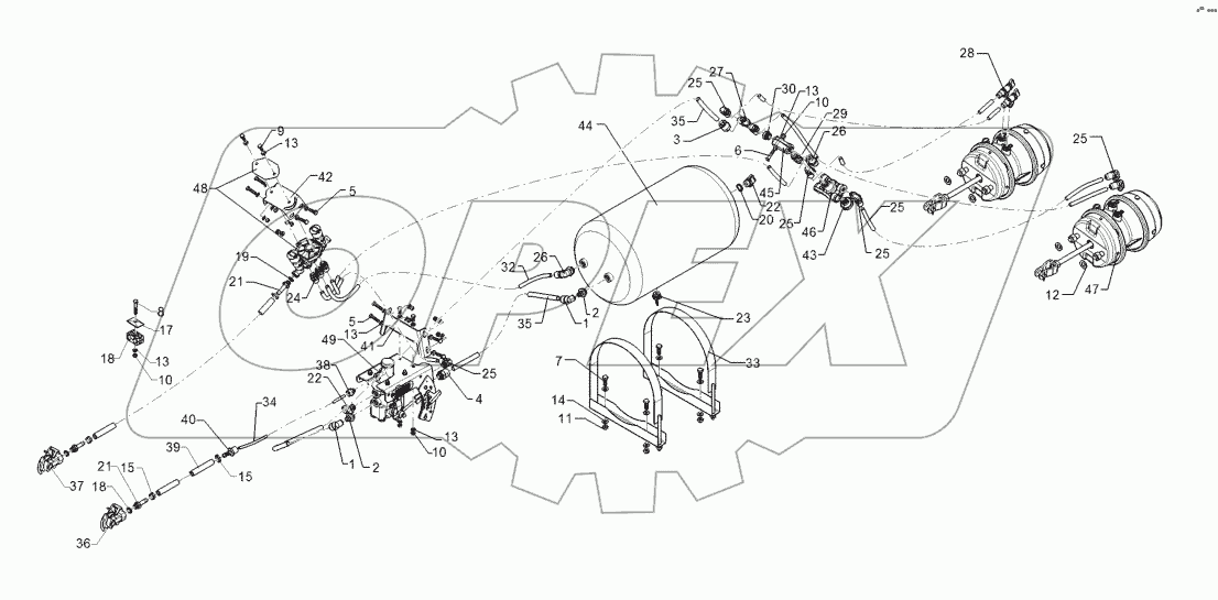 67710121 Compressed-air brake