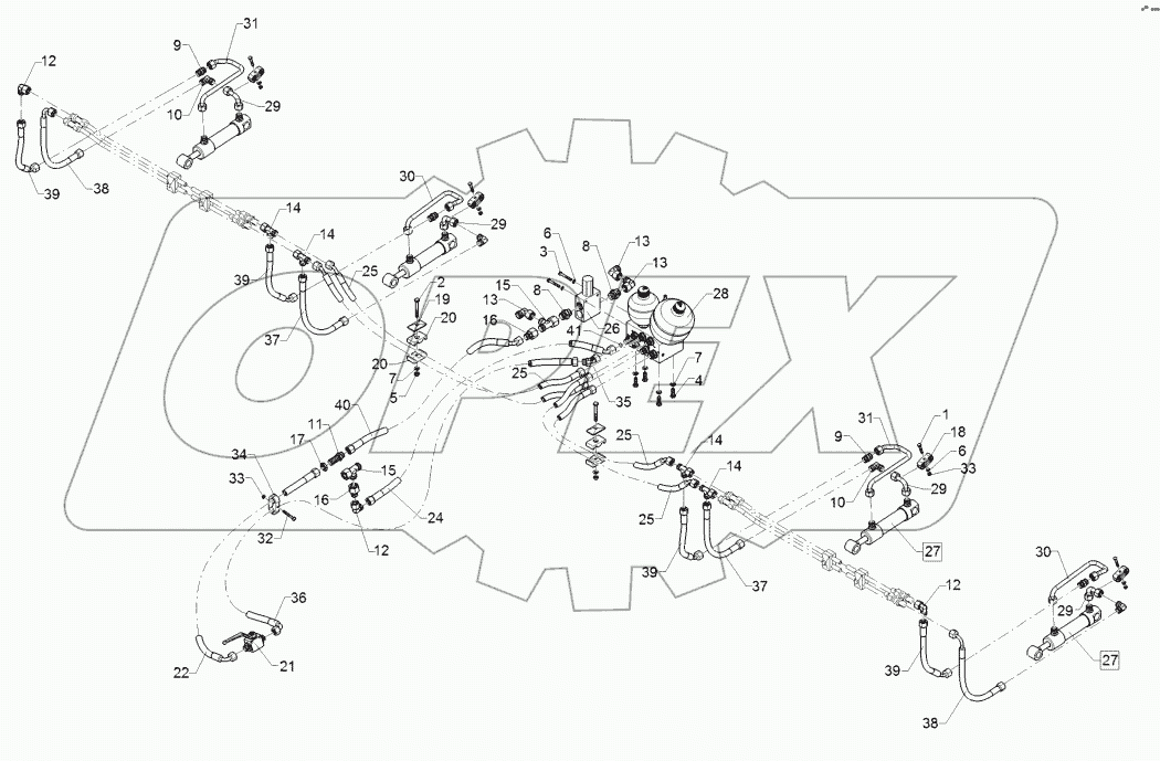 67511138 HY-assembly harrow