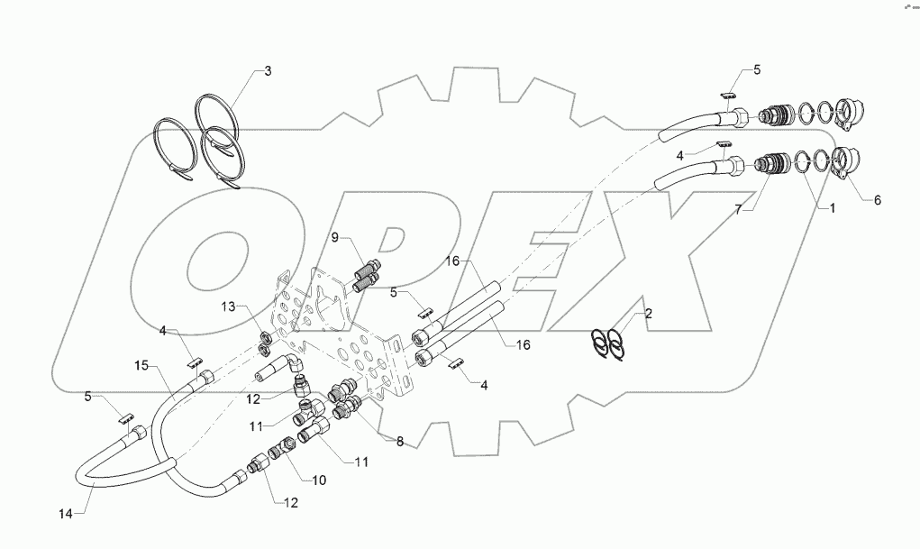 67511147 HY supply pipe folding device