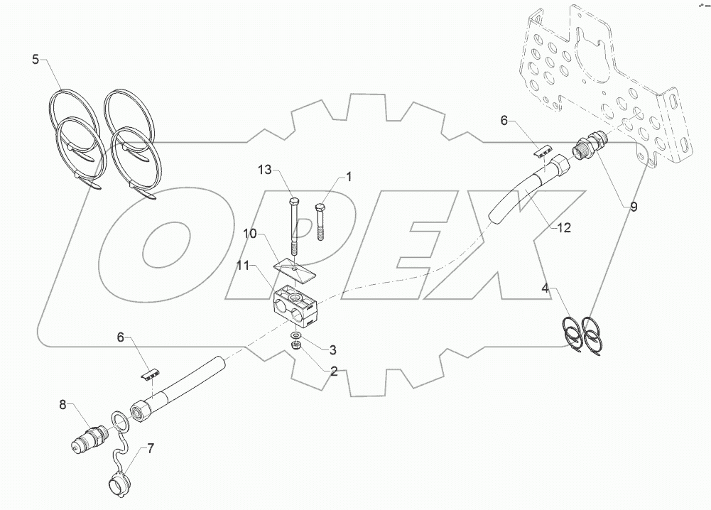 67511175 HY supply pipe lift linkage