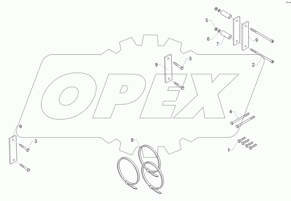 67511178 Holder hydraulic hoses